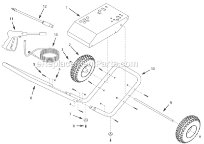 Page A Diagram and Parts List for PW3221 1998 Campbell Hausfeld Pressure Washer